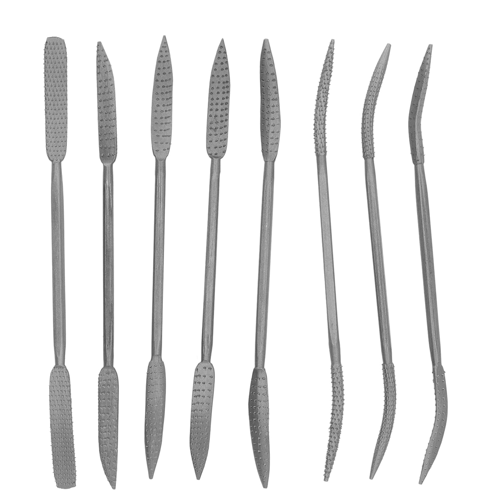 8 PièCes Limes à Bois, Ensemble de Limes à RâPe à Double ExtréMité, Ensemble de Limes à Bois à Double TêTe de 8 Po, RâPe de Meulage En Acier Allié, Outils à Main Grossiers pour La Sculpture Sur Bois