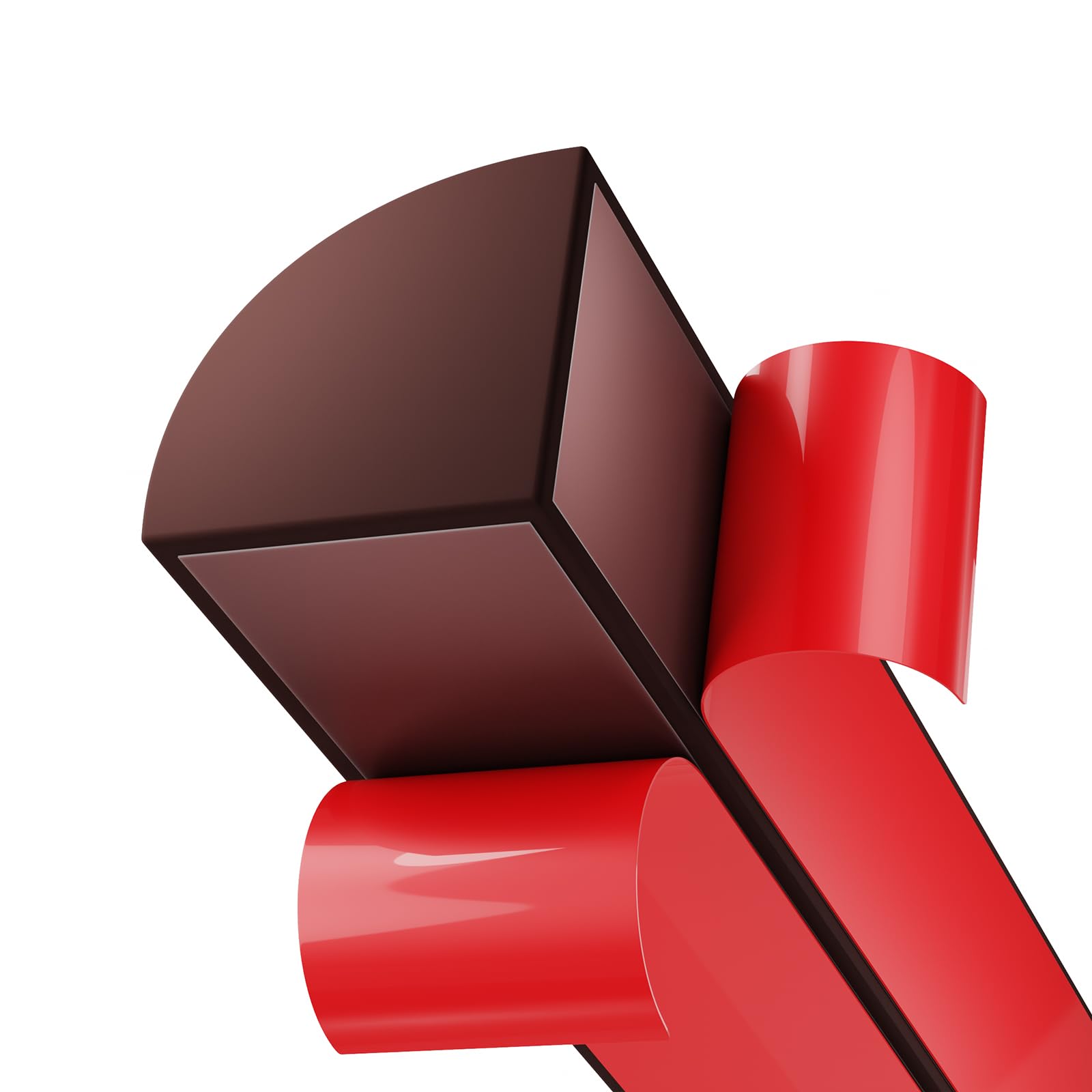 Flexible Quarter Round Molding, Peel and Stick Silicone Flexible Moulded Trim for Corner Ceilings, Floors, Bathrooms, Kitchens, Countertops (Deep Coffee Color, 1/2 x 1/2 x 158Inch)