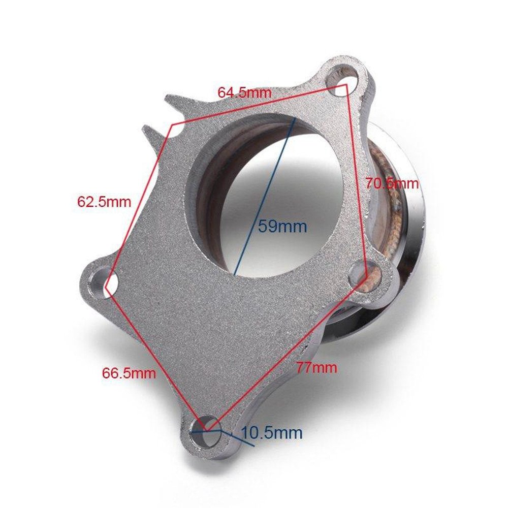 10 Pièces Joint De Bride Hybride Turbo T3/T4 - Joint Métallique Tuyau Descente En Acier Inoxydable