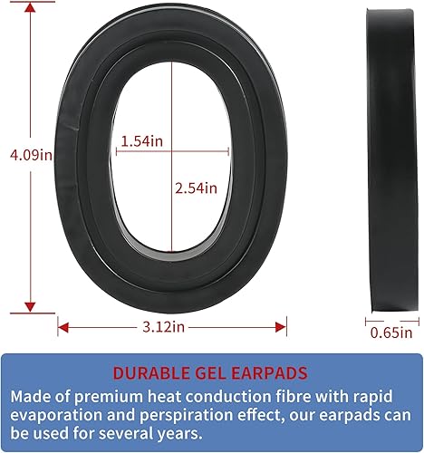 Miniatura 5 de Almohadillas de gel para 3M WorkTunes Connect Protector auditivo (90541, 90542, 90543, 90544), sellos de gel adhesivos para 3M Peltor Sport Tactical