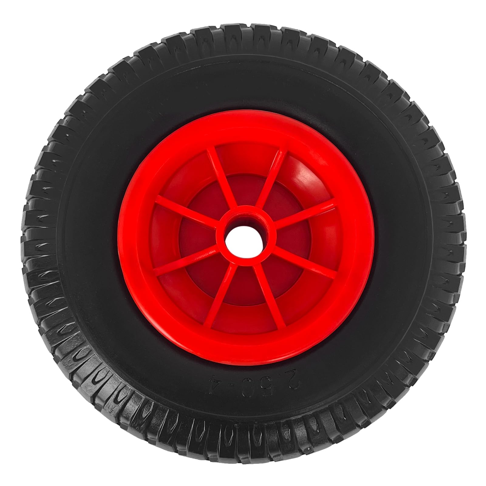 Matybobe 8 '' 10 '' Aufblasbarer Reifenrad Kajak Kanuwagen Ersatzreifen Hohe Belastungskapazität Haltbares Material Schwarz Rot (8)