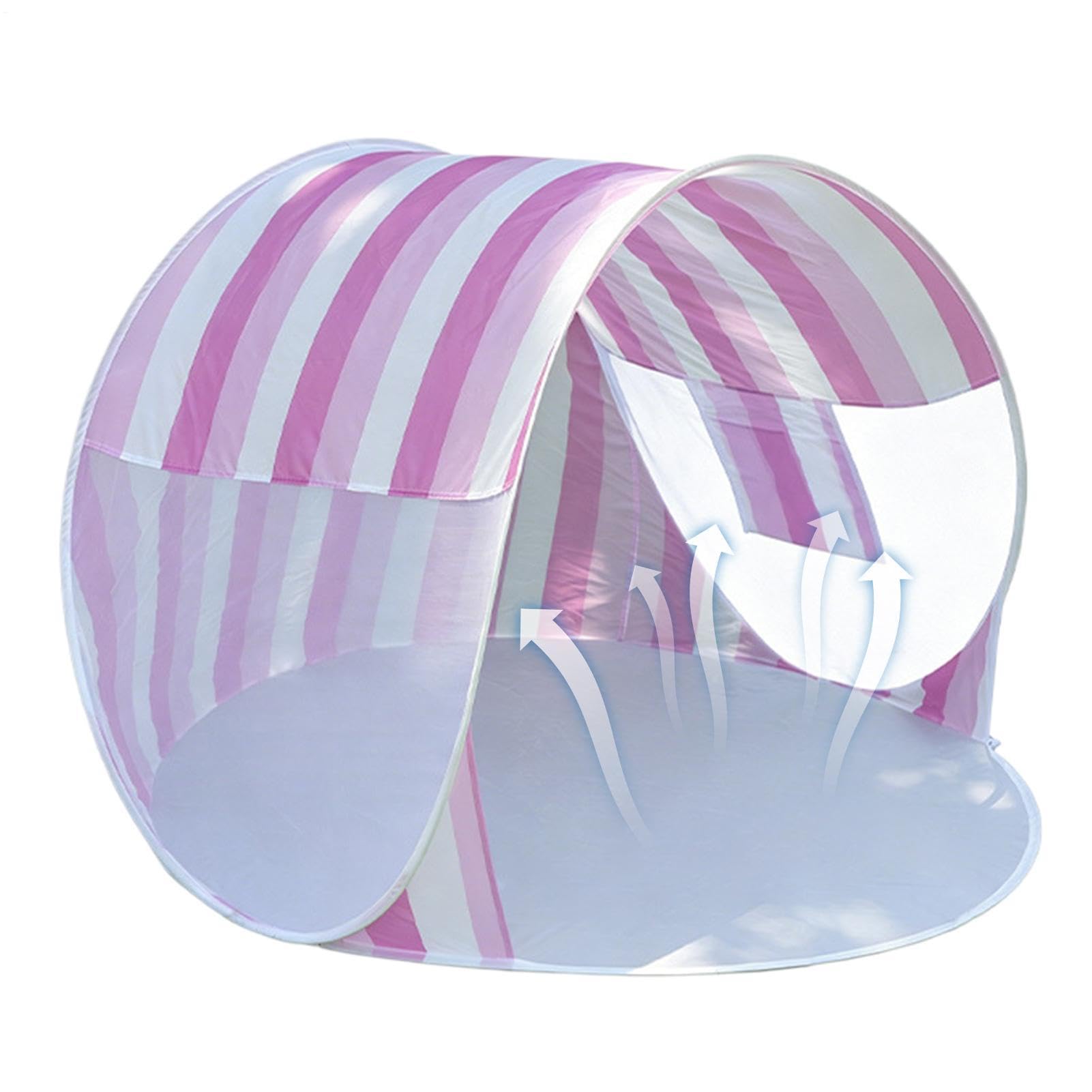 Tenda da spiaggia, protezione UV per 2-3 persone, con borsa pieghevole portatile, tenda da spiaggia facile da montare, per parco prato, uscite da giardino, campeggio, pic-nic, viaggi