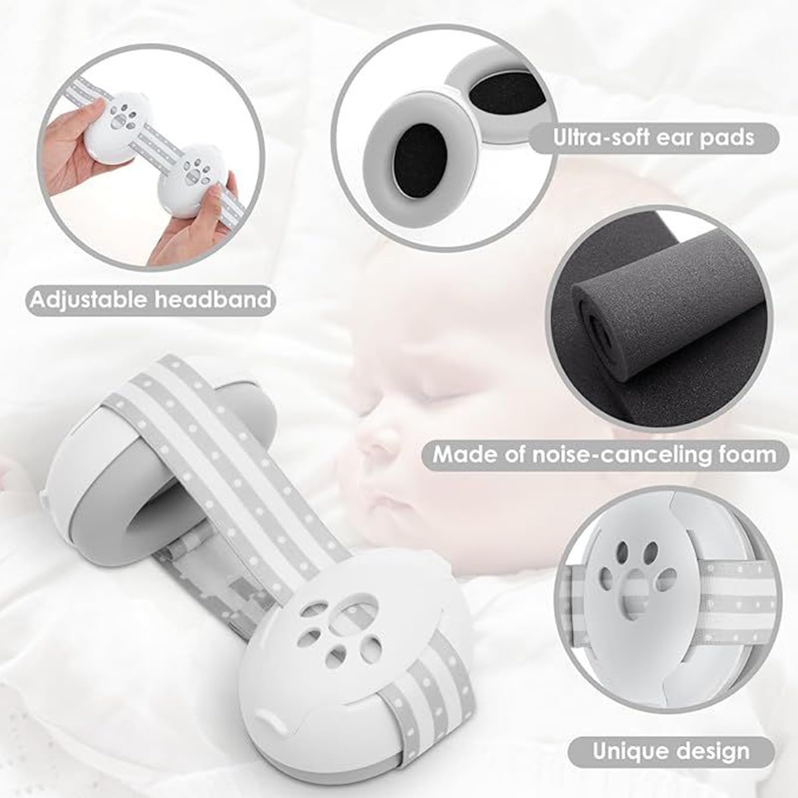 Générique Cuffie anti-rumore per bambini, protezione 'udito, protezione 'udito, cuffie anti-rumore, isolamento acustico, sicurezza 'udito per bambini, viaggi, aereo, concerto