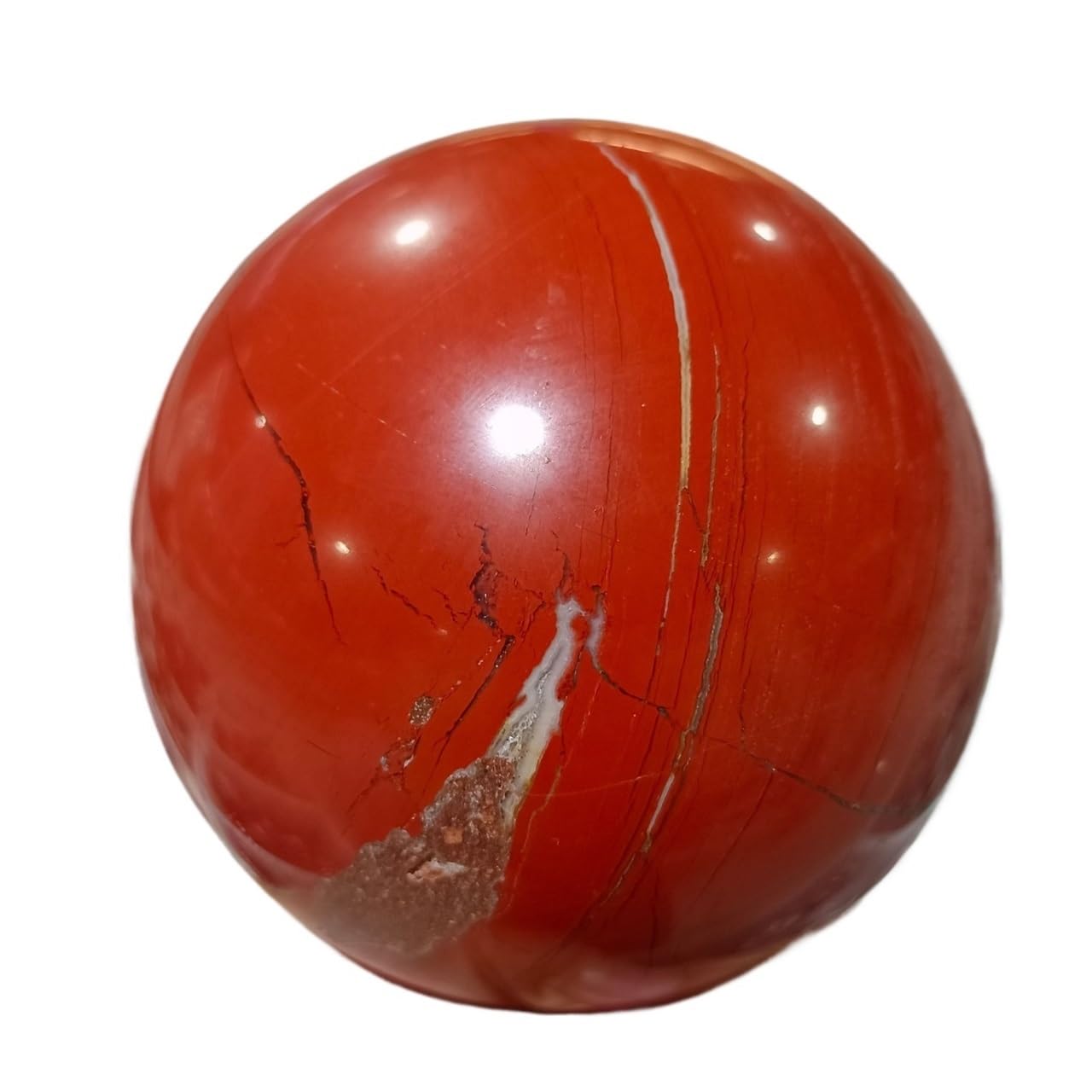 QWZTAEOZA 1pcs 800-900g Red Jasper Stone Ball Quartz Crystal Home Office