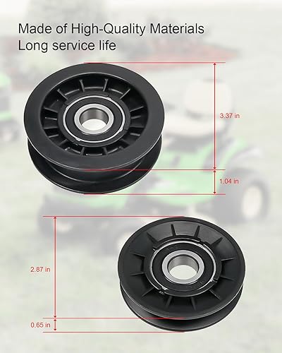 Miniatura 2 de Reemplazo GX20006 GX20286 GX20287 Kit de polea tensora y correa de transmisión para John Deere GX20006 GX20286 GX20287 GX20286-A GX20287-A L100 L110