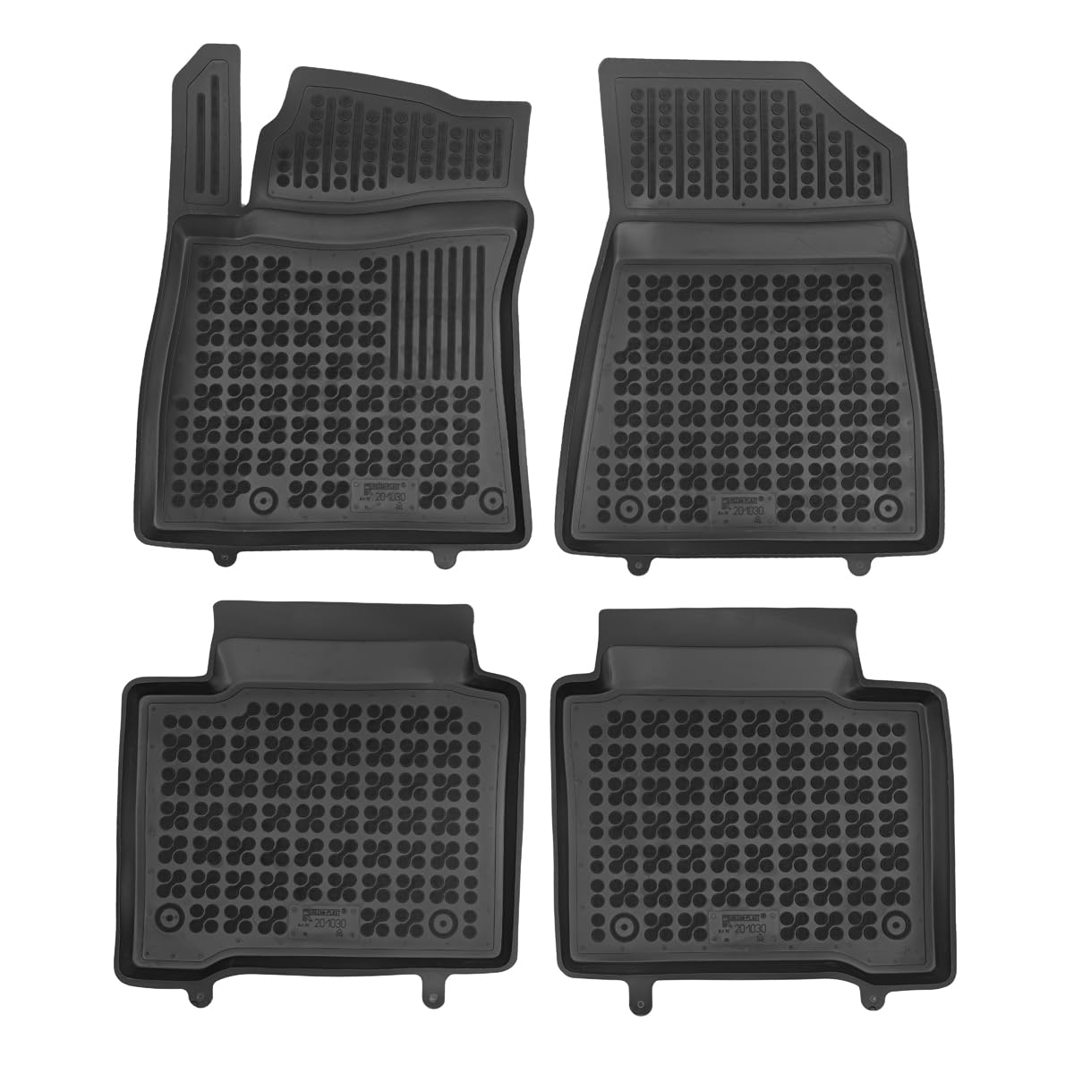 Tappetini Gomma MTM Per Kia Niro HEV Hybrid (07.2022-) - Vaschetta 3D Con Bordi Rialzati