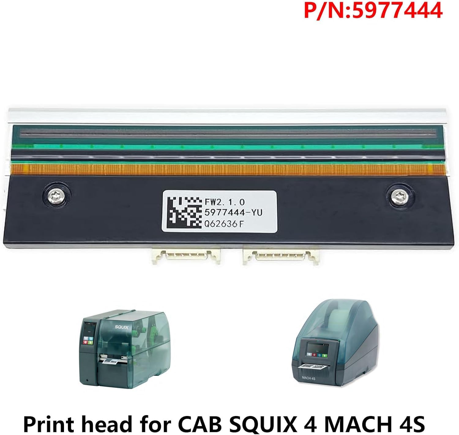 Amazon.com : Printhead/Print Head for CAB Squix 4 Mach 4S Thermal