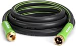 WORKPRO Couvercle de jardin 5/8 en x 10 FT, Lourde, flexible, léger tuyau d'eau avec 360° Poignée rotative, 3/4" GHT Accessoires en laiton massif, pour l'extérieur, pelouse, jardin & Garage, lavage de voiture