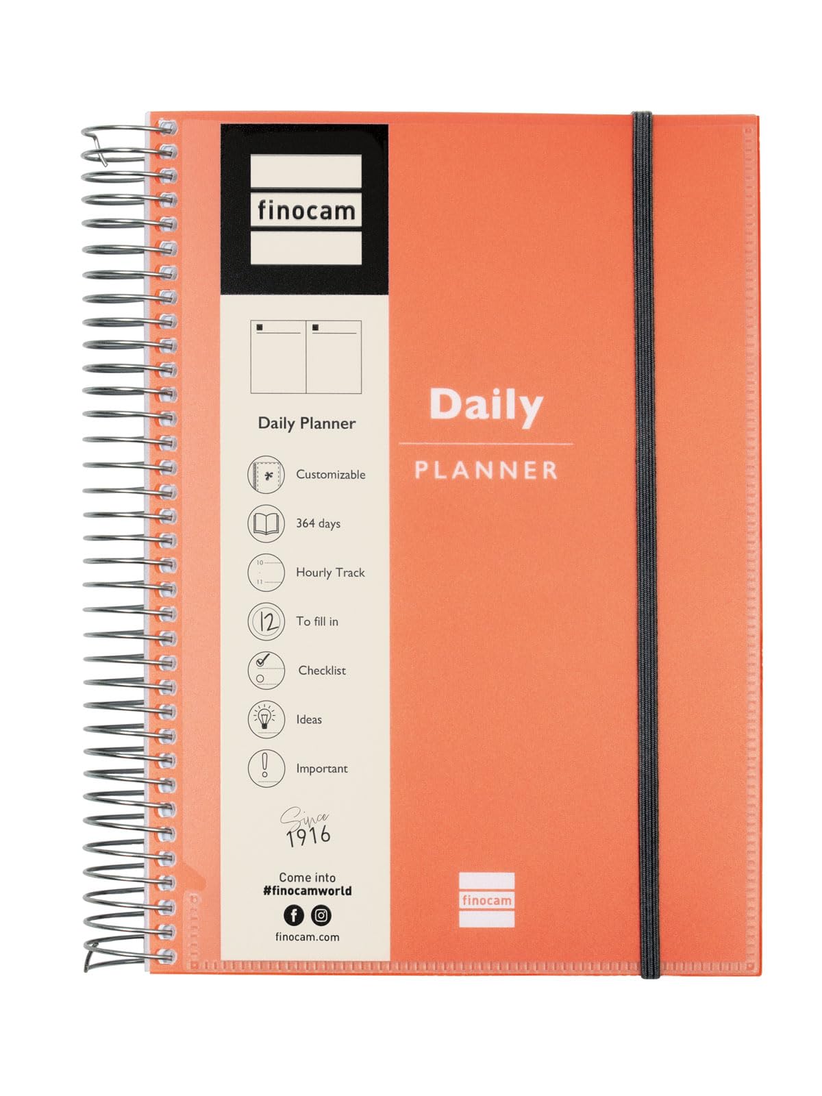 Finocam - Mytime Undatierter Terminplaner 1 Tag/Seite International, MITTEL