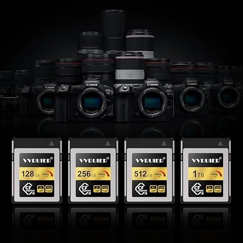 Miniatura 6 de Tarjeta de memoria CFexpress tipo B de 128 GB, grabación de video 4K sin procesar, CFexpress tipo B para cámaras, compatible con Nikon D6Z6Z7, Canon