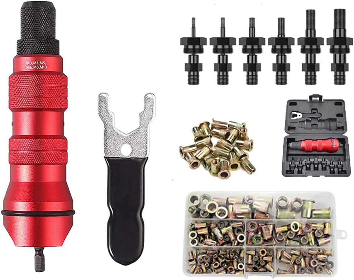 Amazon MAKIVI M3M10コードレス電動リベットナットツールコンバーター、インサートナットツール家庭用リベットナットキット