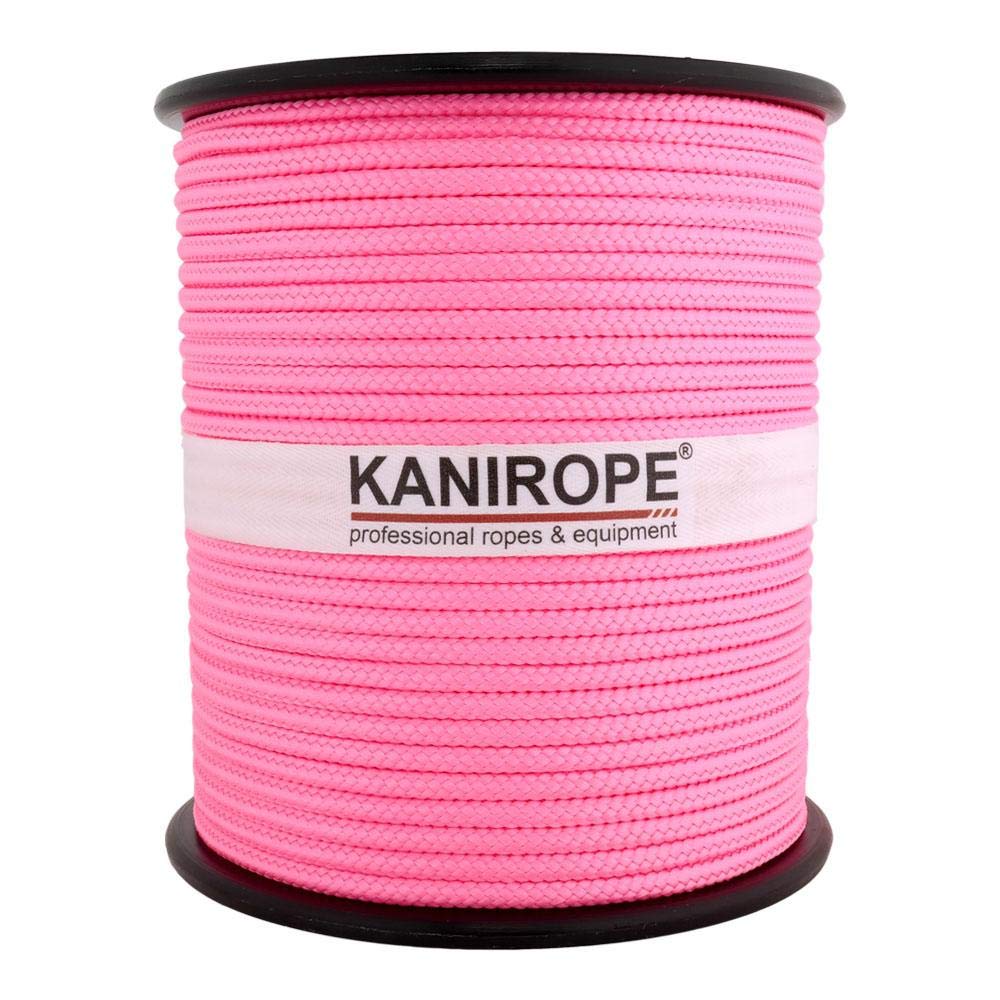 PP cuerda cuerda de polipropileno (SH 4 mm 100 m Color Fluor rosa (3250) trenzado