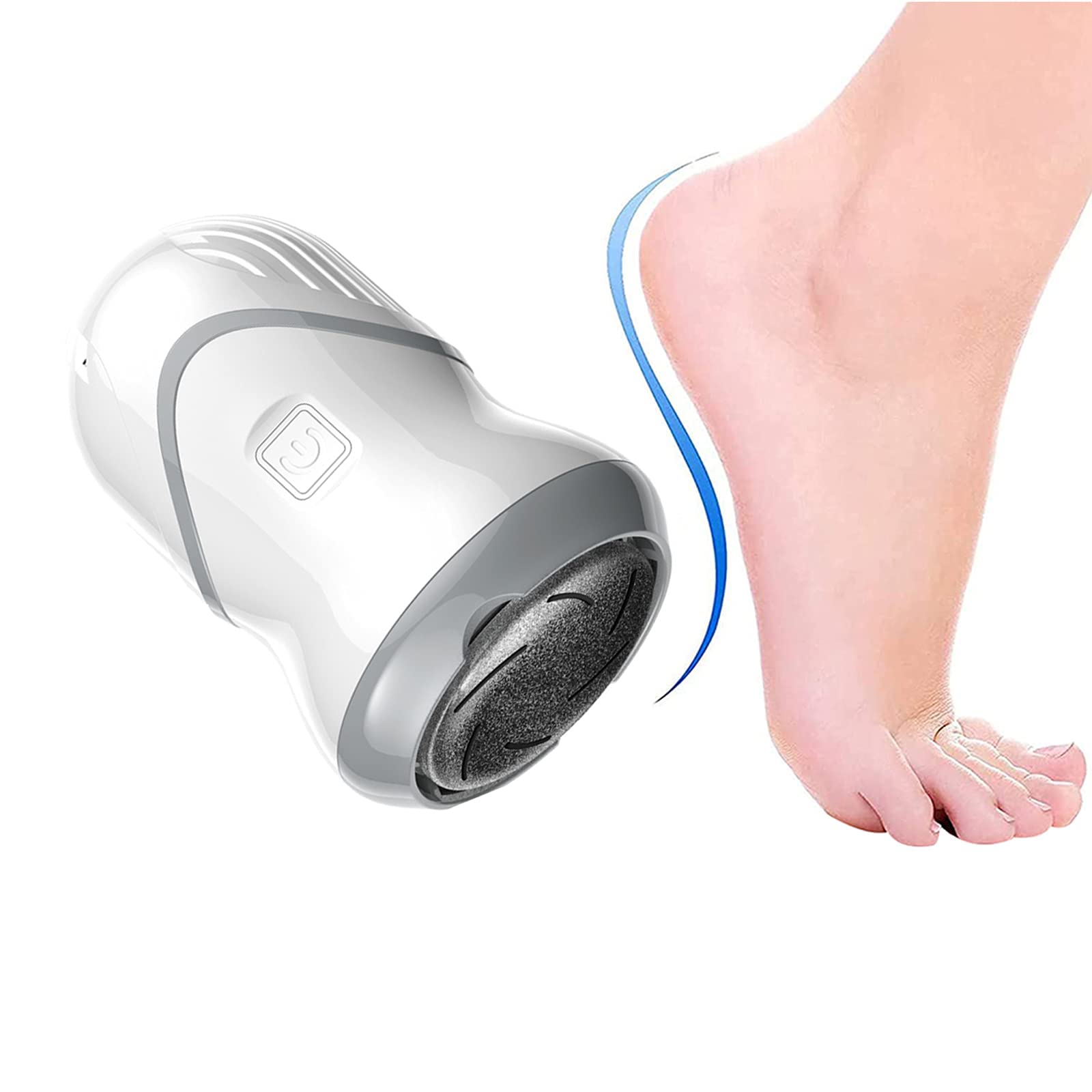 Pilnik do stóp i usuwanie kalusa z wbudowaną próżnią, elektryczny środek do usuwania martwego naskórka, szlifierka do stóp narzędzia do pedicure na popękane pięty i twardą skórę, A (A)