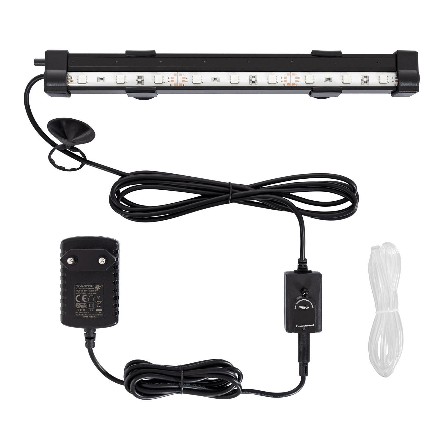 LEDKIA LIGHTING Oxigenador Acuario con Luz LED RGBW 3W IP68 con Mando RGBW