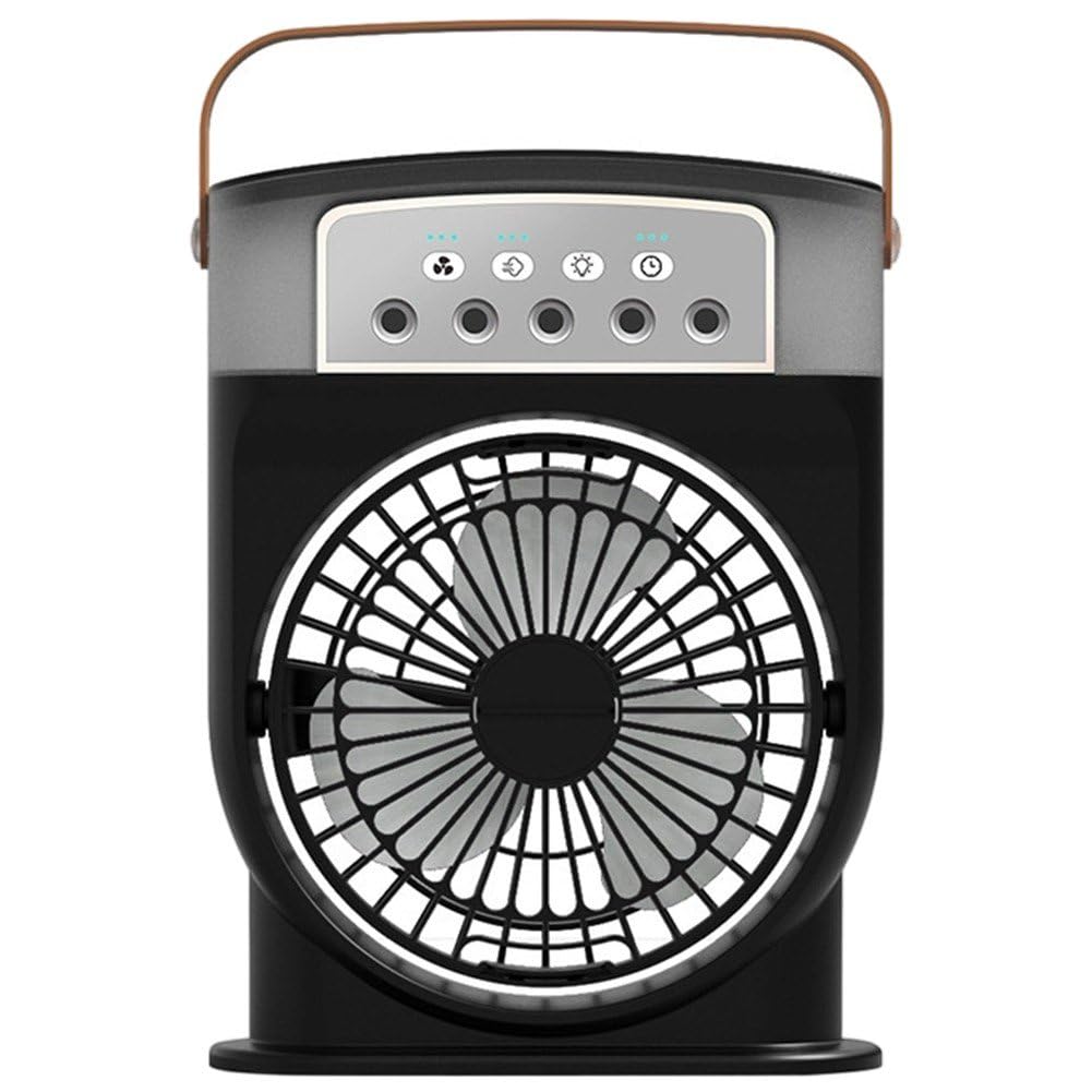 Sslvya Portable Air Conditioners, Personal Air Conditioner Fan, Evaporative Air Cooler Fan for Bedroom, Car, Nightstand, Office, Dorm, RV