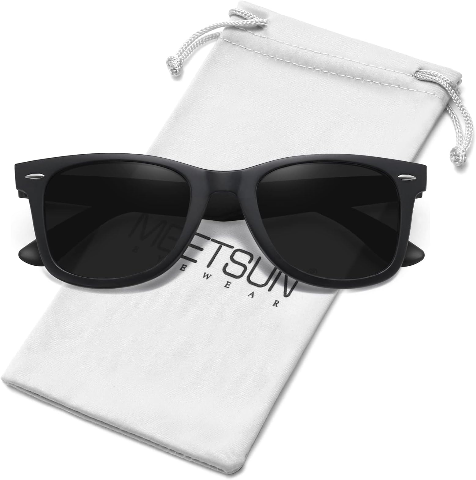 Polarized Sunglasses for Women Men Classic Retro Square Frame Driving Sun Glasses UV Protection