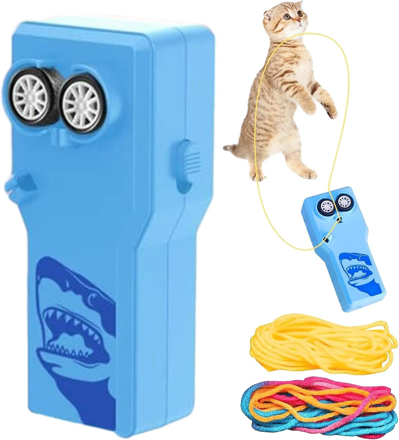 ereqeip Loop toy, Loop String Shooter Toy, Rope Launcher Toy, Handheld Rope Launcher, Handheld String Propeller for Cats Kids Outdoor Toys