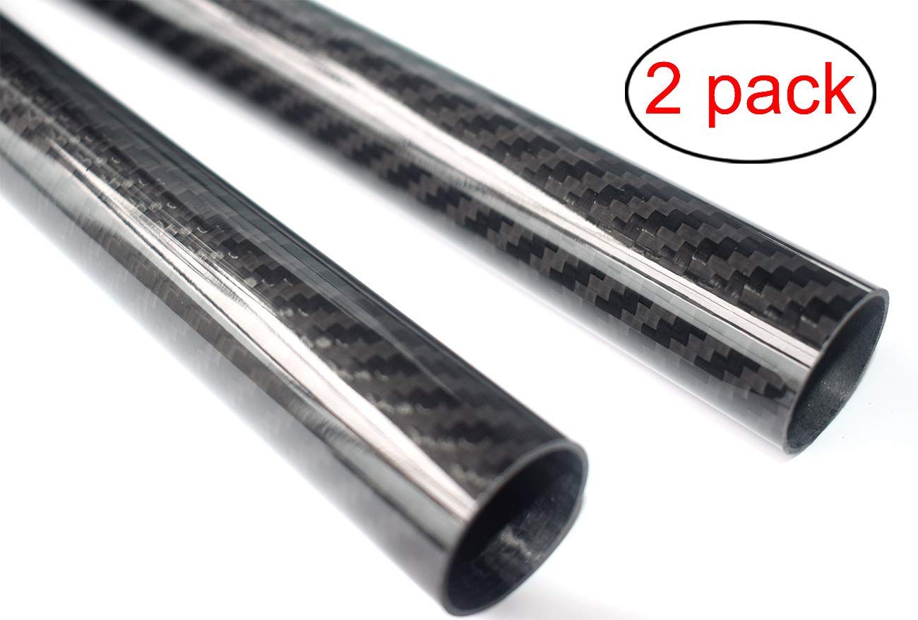 1Pc Tubo in Fibra di Carbonio Twill Lucido 3K 1Pc Tubo in Fibra di Carbonio Twill Lucido 3K