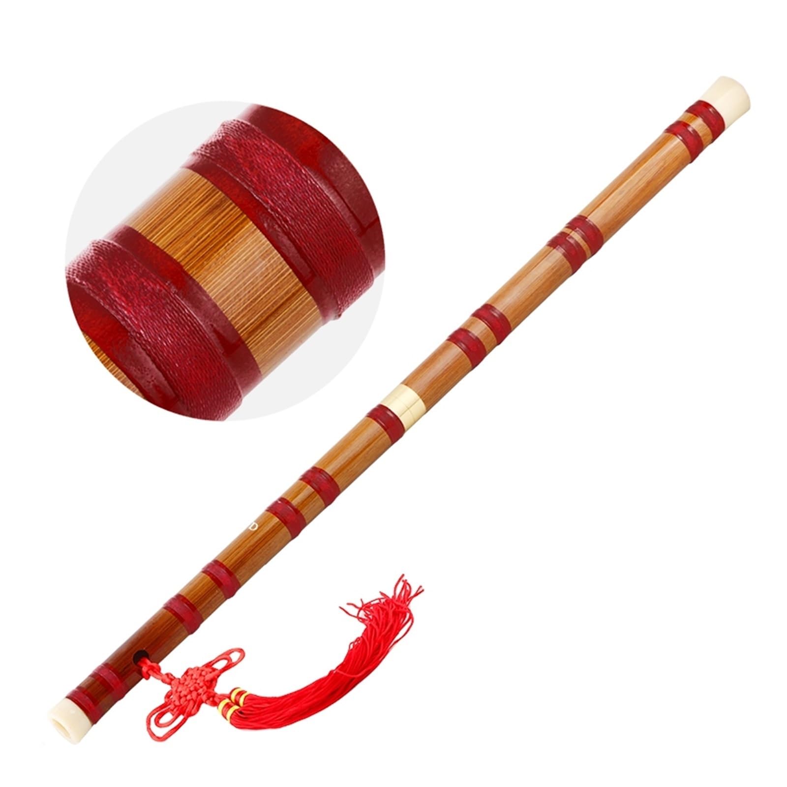 Flauto Di Bamb&ugrave; Tradizionale A 6 Fori - Strumento Musicale Per Studenti E Principianti