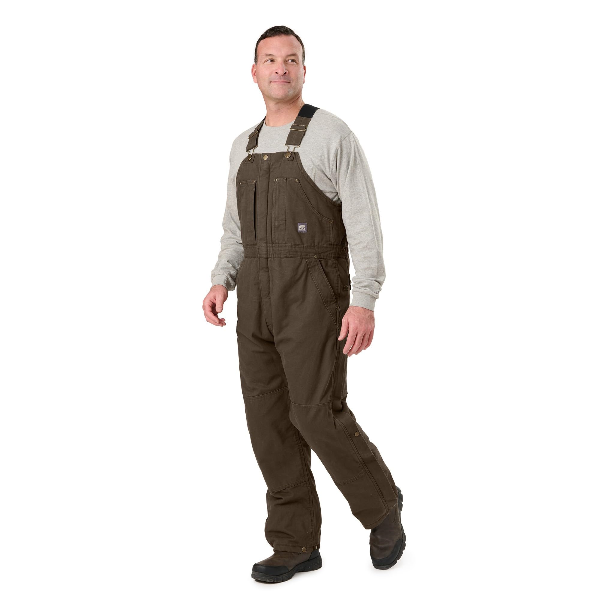 Berne Men's Heartland Insulated Washed Duck Bib Overall
