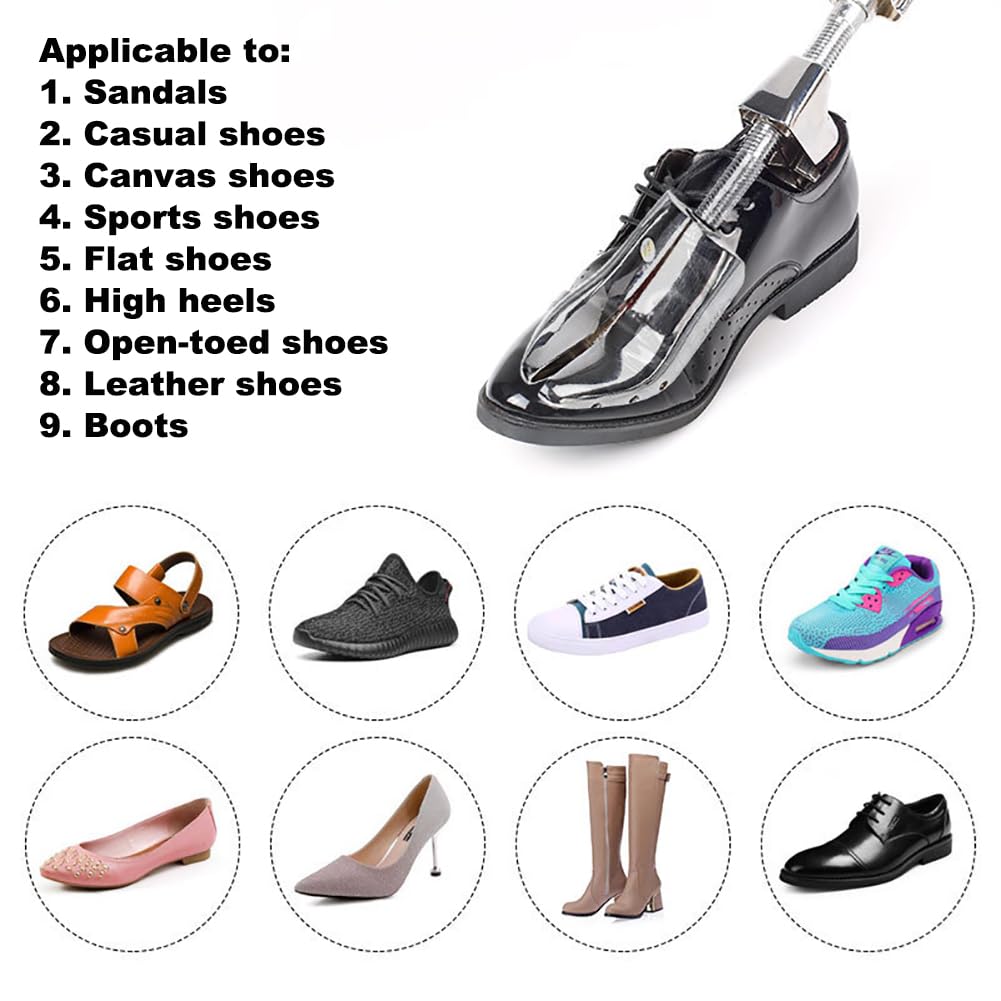 Expansor De Zapatos De Aleación De Aluminio, Zapatos De Tacón Alto De Metal, Expansor De Botas, Moldeador De Ensanchador De Zapatos para Hombres Y Mujeres, Extensor De Ancho,A
