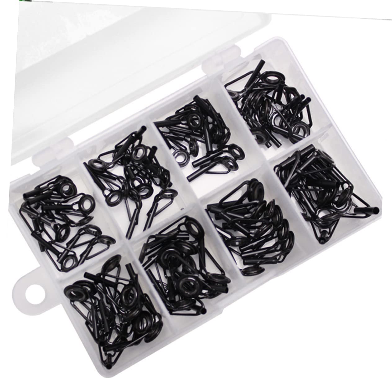 BESPORTBLE Kit De Réparation Dembouts De Canne À Pêche en Acier Inoxydable 3 Ensembles avec Revêtement en Résine Époxy pour Une Longévité Accrue 80 Pièces X 3
