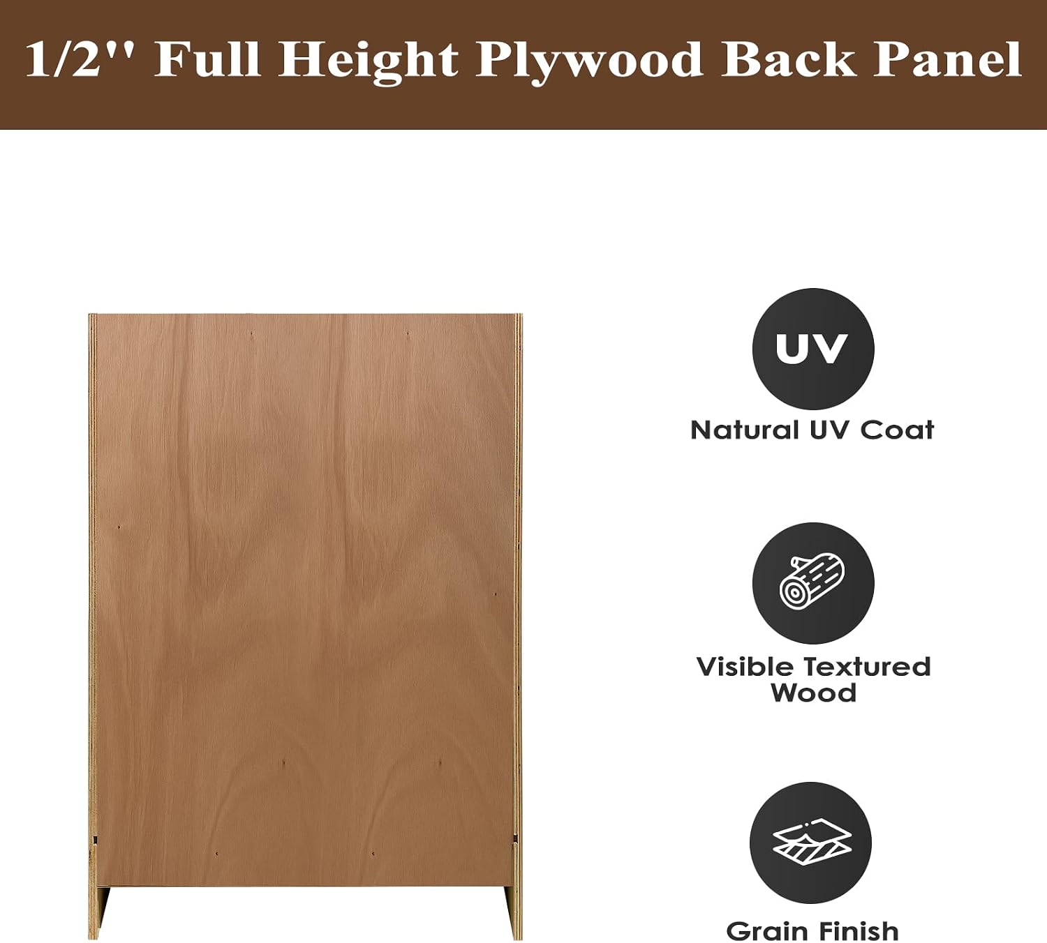 Bathroom Vanity Cabinet, Base Bathroom Vanity, 24 inch Vanity, 2 Soft Close Doors, 1 Dummy Drawer, Shaker, Painted, Unassembled, RTA (White Oak and MDF Door, 24" W X 34.5" H X 21" D)