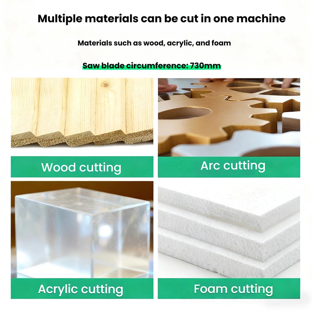Sierra de cinta de mesa con muela abrasiva para carpintería, potencia de 800 W, altura de corte de 70 mm, ideal para pequeños talleres y cortes de precisión