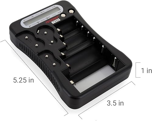 Miniatura 7 de Tenergy Probador de batería universal T-333, pantalla LCD, comprobador de celdas, comprobador de batería pequeña multiusos, para baterías AA, AAA,