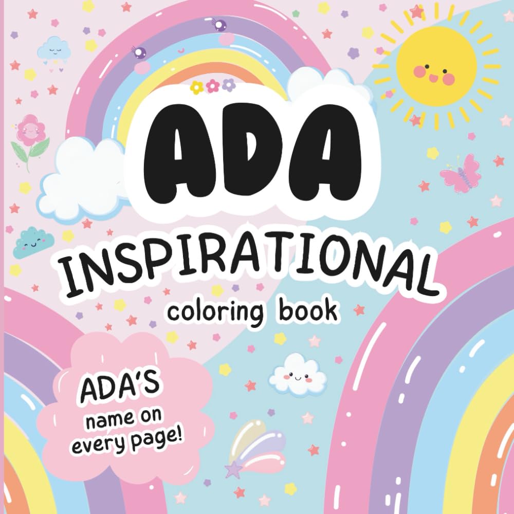 Ada Inspirational Coloring Book: Personalized Just for Ada – Ada's Name Appears on Every Coloring Page