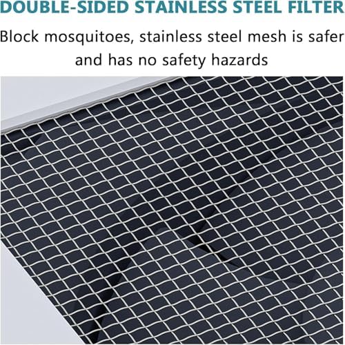 High-Speed Window Exhaust Fan, 2800 RPM, Stepless Speed Control, 85m³/h Airflow, Punch-Free Installation, Ideal for Doors & Windows, Energy Efficient Ventilation