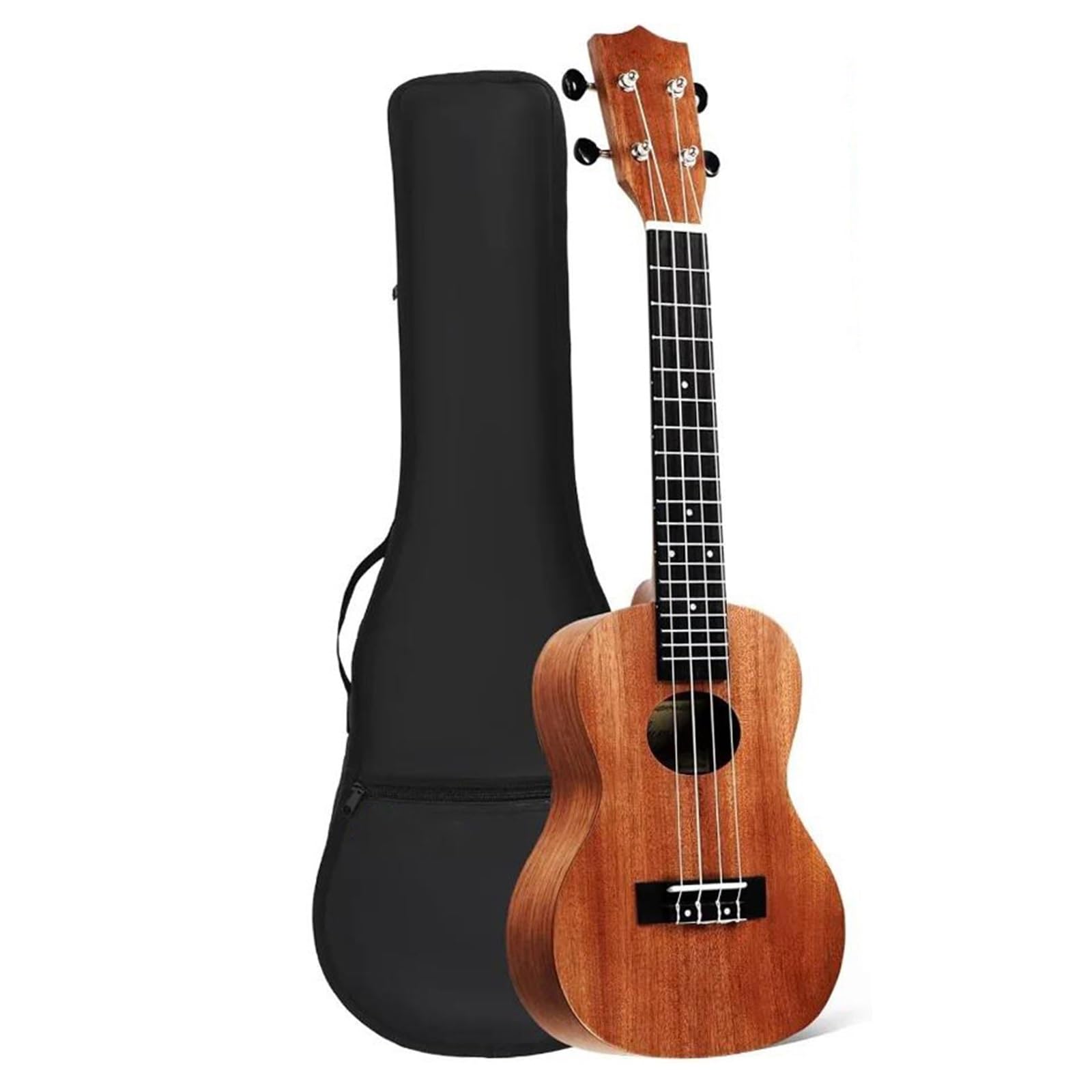 Ukulele Ukulele In Mogano Da 23 Pollici Per Adulti Principianti Include Custodia Accordatore Digitale Corde Di Ricambio E Plettri Chitarra