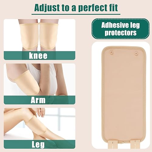 Miniatura 3 de Paquete de 6 piezas de aceite de ricino para cintura, cuello, pierna, brazo, rodillas, codos, tobillos, envoltura de aceite de ricino de franela de