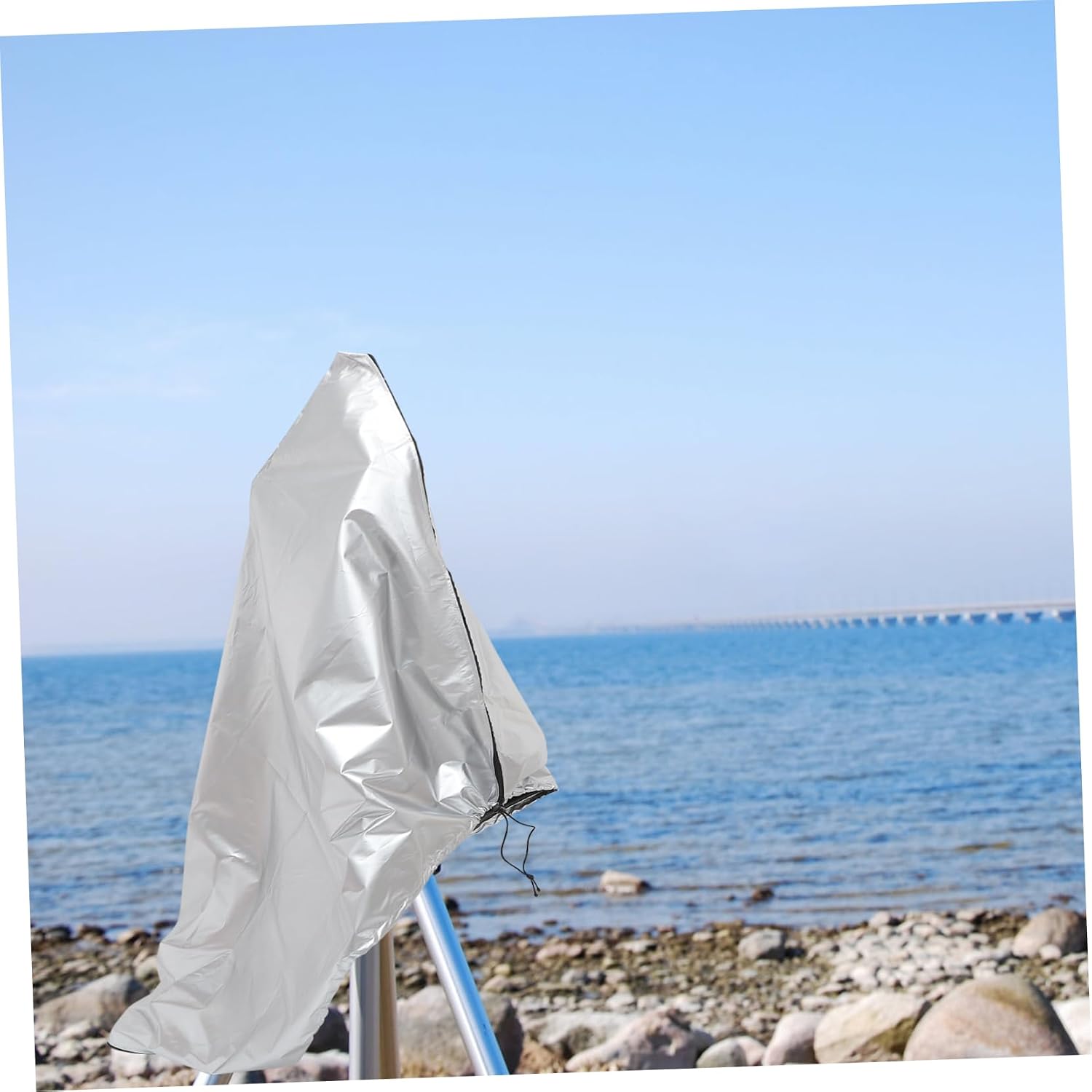 Gadpiparty Protective Telescope Cover Fixing Strap Oxford for Dust and Rain for Outdoor Use Silver