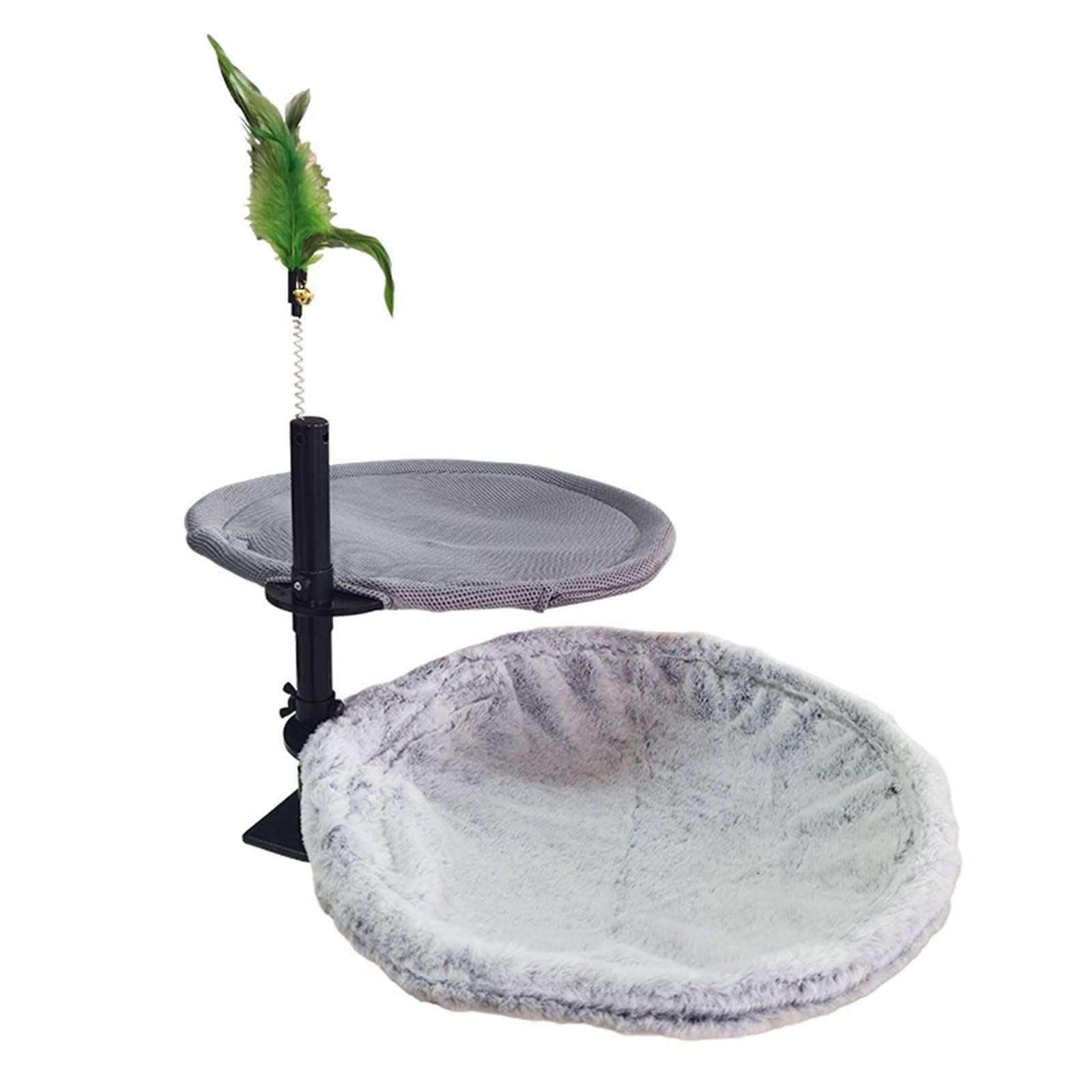 Lit ergonomique pour chat haut de gamme en acier structure ajustable et toile tendue