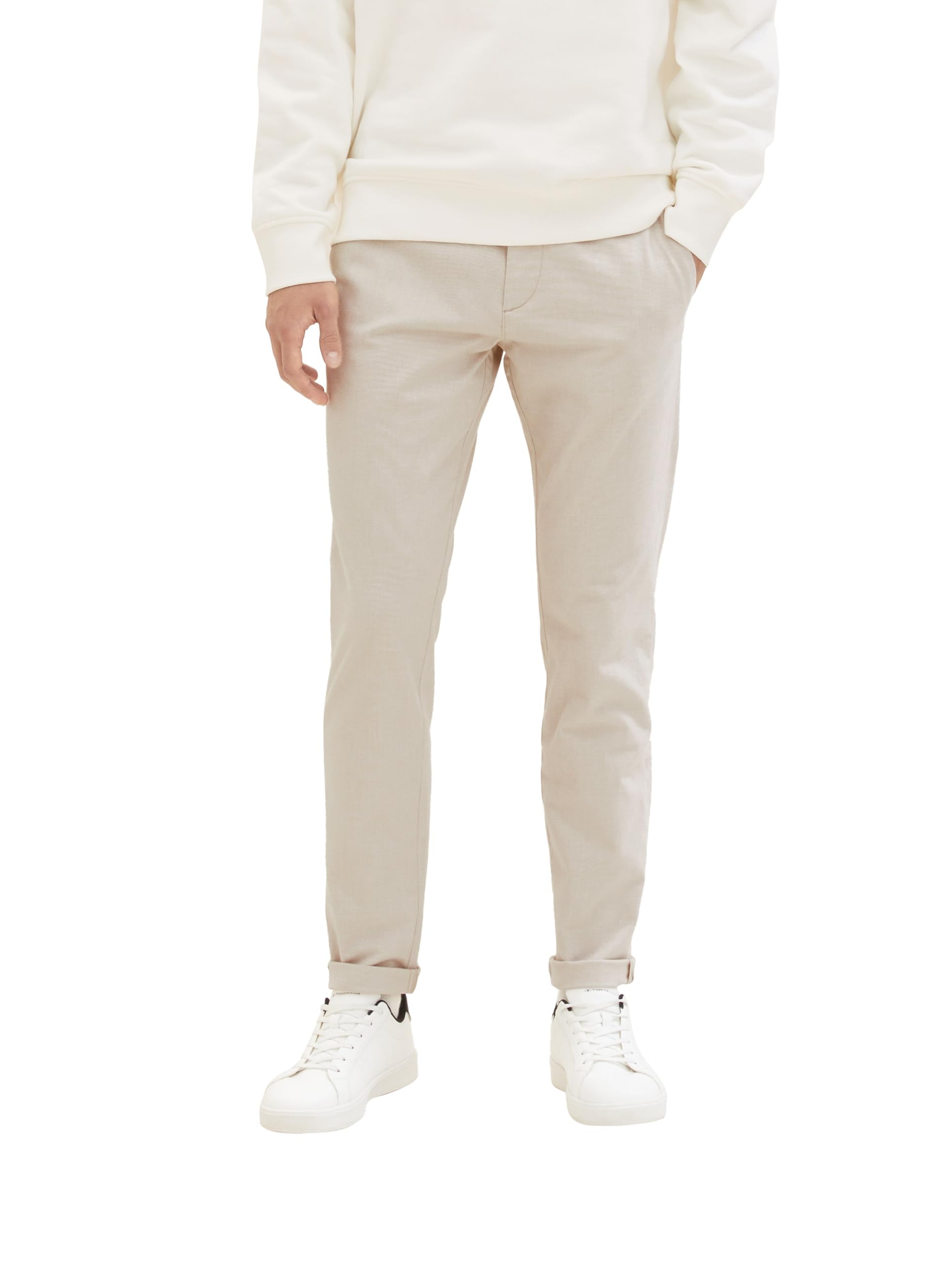 Tom Tailor Denim Men's Slim Fit Chino Trousers with Belt