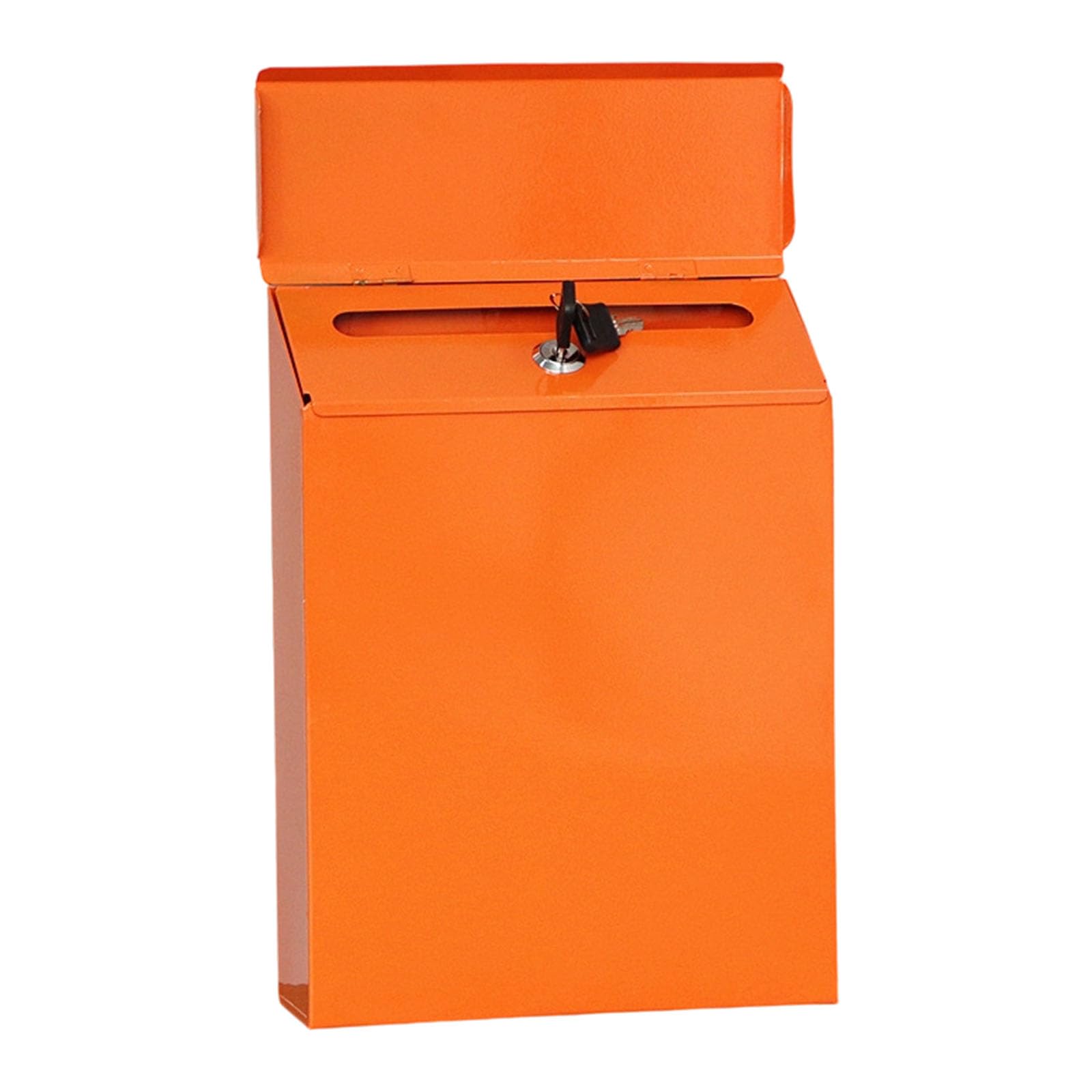 Locking Mailbox Iron Design Wall Mounted Metal Fit for Porch Entryway Secure Mail Storage Solution Easy Install Wall Hanging