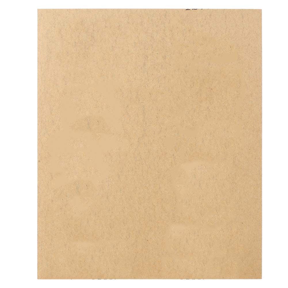 100 pezzi di carta vetrata professionale marrone resistente, grana P1500, per legno, metallo, carrozzeria, carteggiatura a secco, al carburo di silicio, resistente al calor