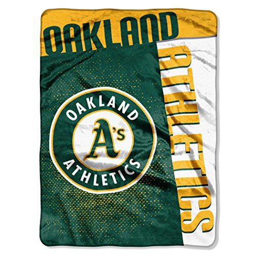 The Northwest Company MLB Oakland Athletics Raschel Throw Blanket, 60