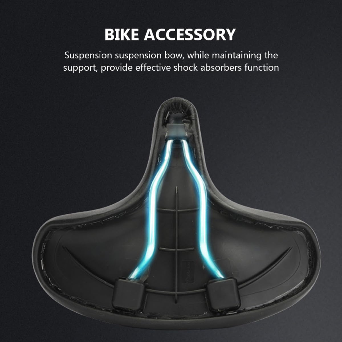 Cabilock Sella per Bicicletta Comoda Donna Design Ammortizzante in Pelle Pu e Schiuma Poliuretanica, per Ciclismo Outdoor a Lunga Distanza