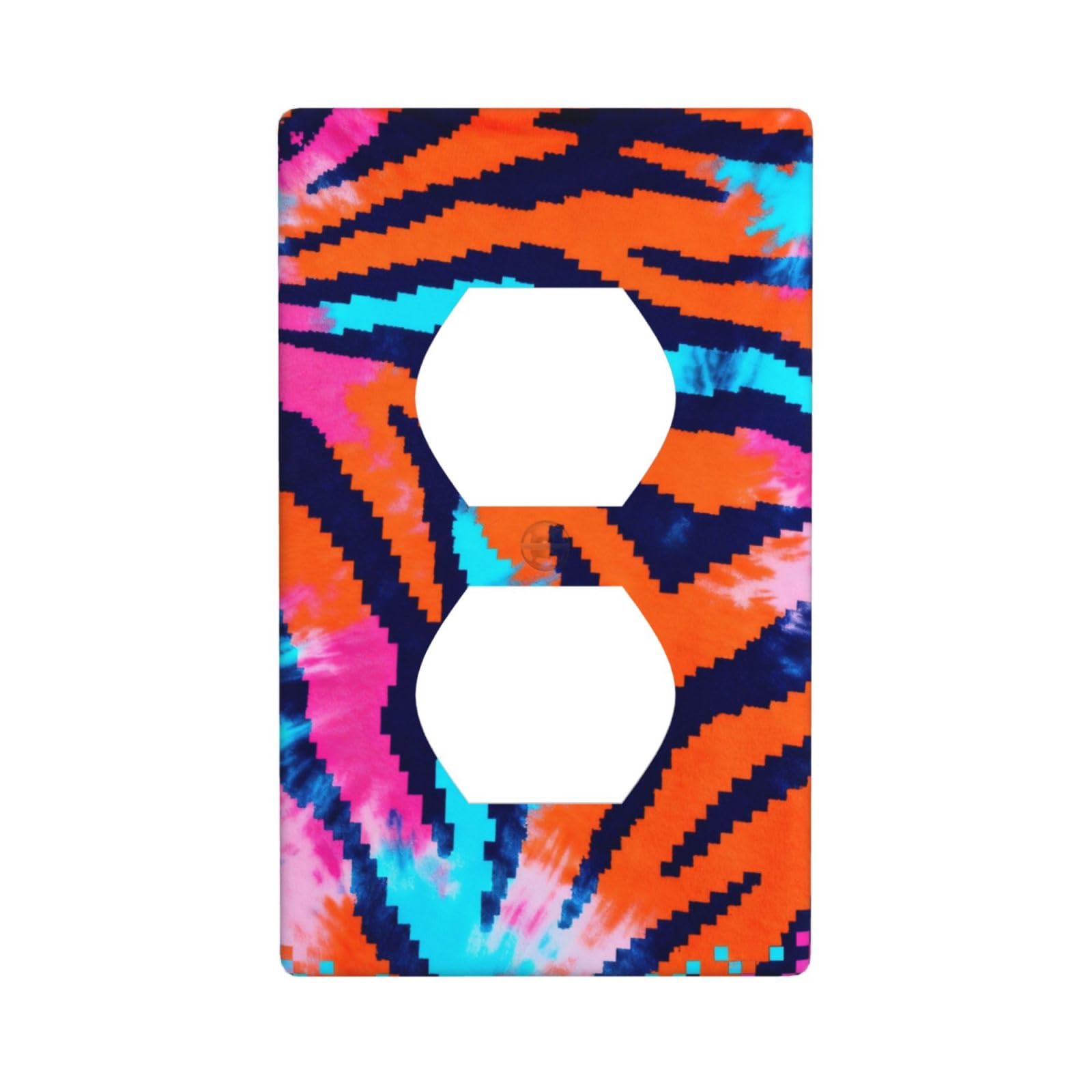 Animal Stripes Decorative Switch Plate Cover-Unbreakable Polycarbonate Wall Plate for Home Office, 1 Gang with Screws