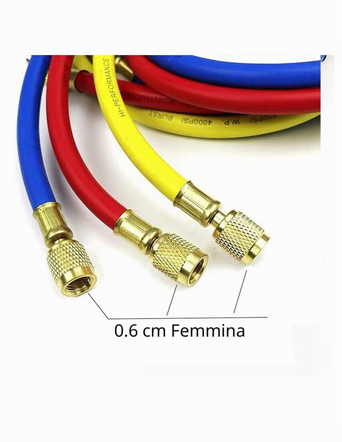 Todoelectric - Set di bottiglie di gas refrigerante per gasatore V2, ricambio R22/R407 R410A, con kit di tubi con manometro, ricarica dell'aria condizionata