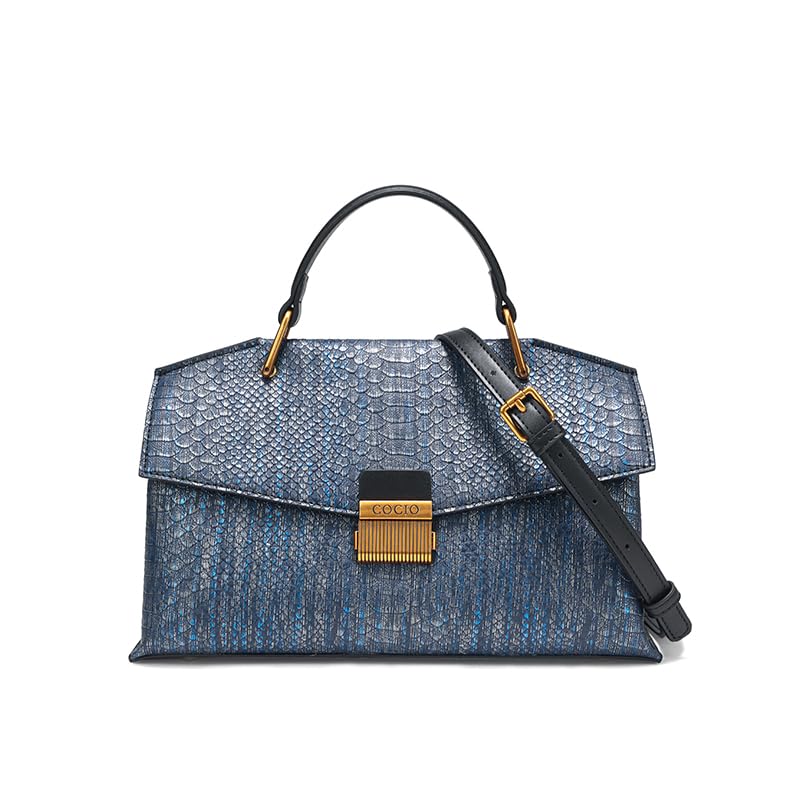 Denim Handbags for Women Medium Shoulder Bag Ladies Crossbody Purse with Chain Strap