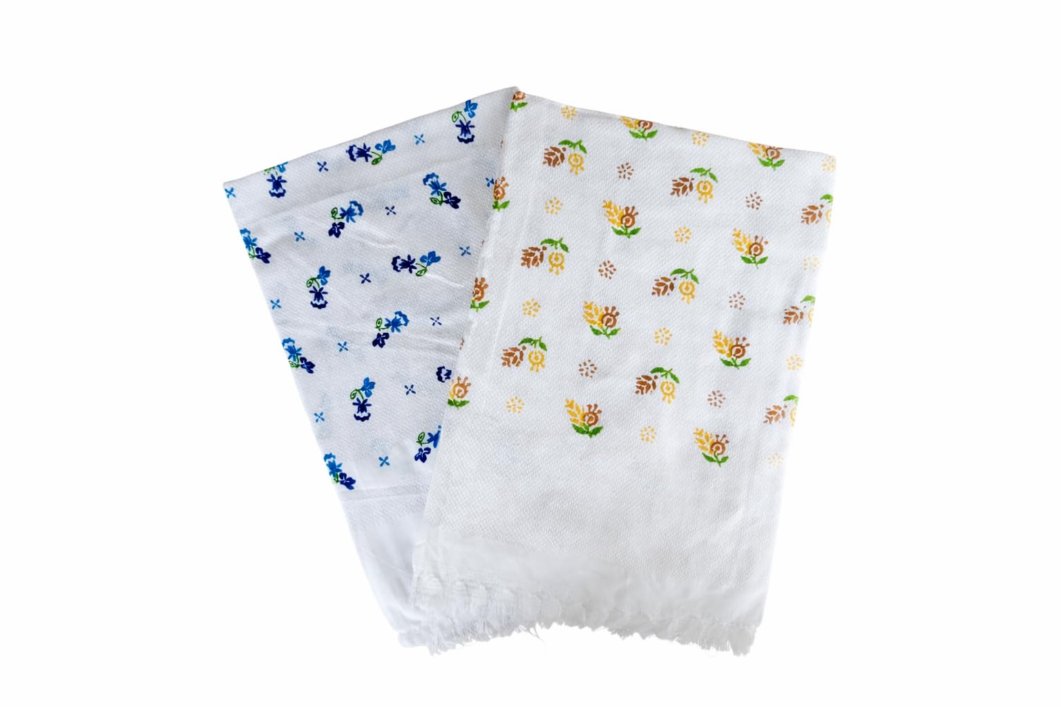 White Cotton Bath Towels Light Weight, Thin, Fast Absorbing, Pure Cotton Kerala Thorthu/Bath Towel/Gamcha Large Size, Combo Set Pack of 2 Pieces (Hot Washable) 75x150 Cm