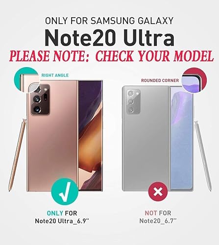 Miniatura 2 de Funda para Note 20 Ultra, Galaxy Note 20 Ultra con protector de pantalla de TPU flexible autorreparable (paquete de 2), funda de protección 3 en 1