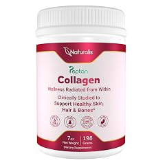 Naturalis Collagen Peptides Powder 7oz Made with Peptan Collagen Clinically Studied to Support Healthy Skin Hair Bones Soy