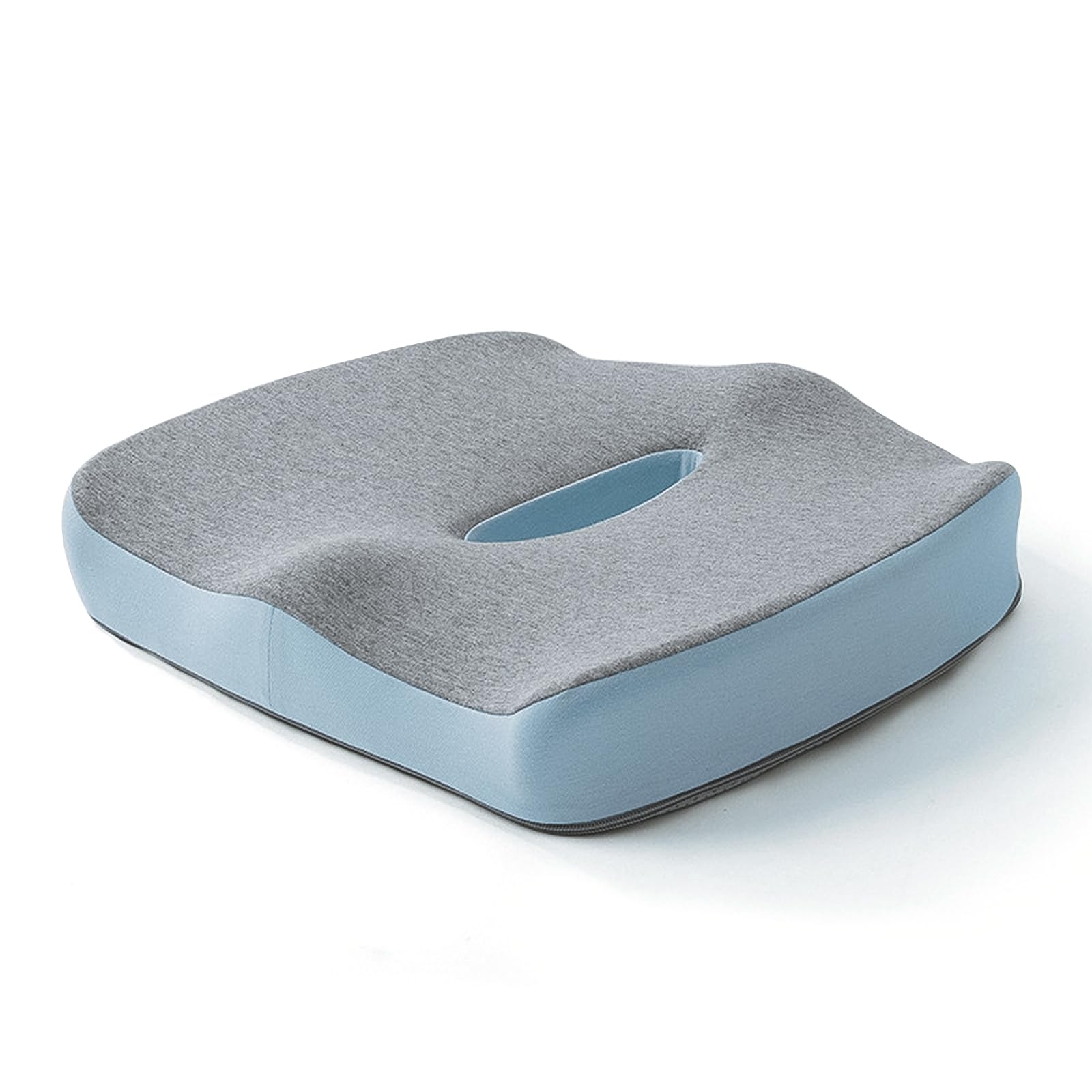 DIMUTPremium Comfort Seat Cushion – Non-Slip Memory Foam Coccyx Cushion, Donut Pillow for Tailbone Pain Hemorrhoid Pillow for Women/Men, Multi-Use Car, Gaming, Office Chair Cushion (Blue)