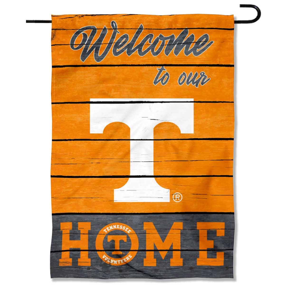 College Flags & Banners Co. Tennessee Volunteers Welcome to Our Home Double Sided Garden Yard Flag