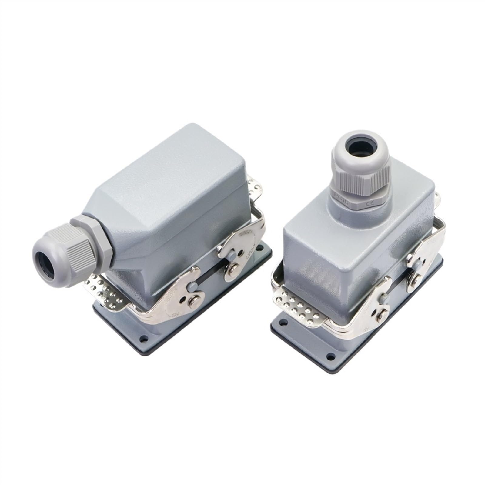 Conector rectangular de alta resistencia HDC HE 10 pines 500 V 16 A contacto conector de tornillo de alimentación industrial entrada lateral/superior HDC-HE-10(Side entry)