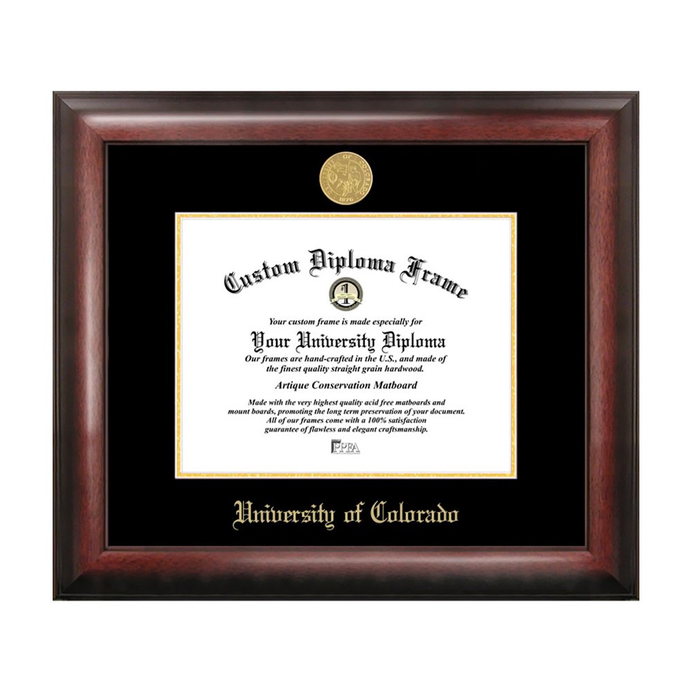 Campus Images University of Colorado, Boulder Gold Embossed Diploma Frame